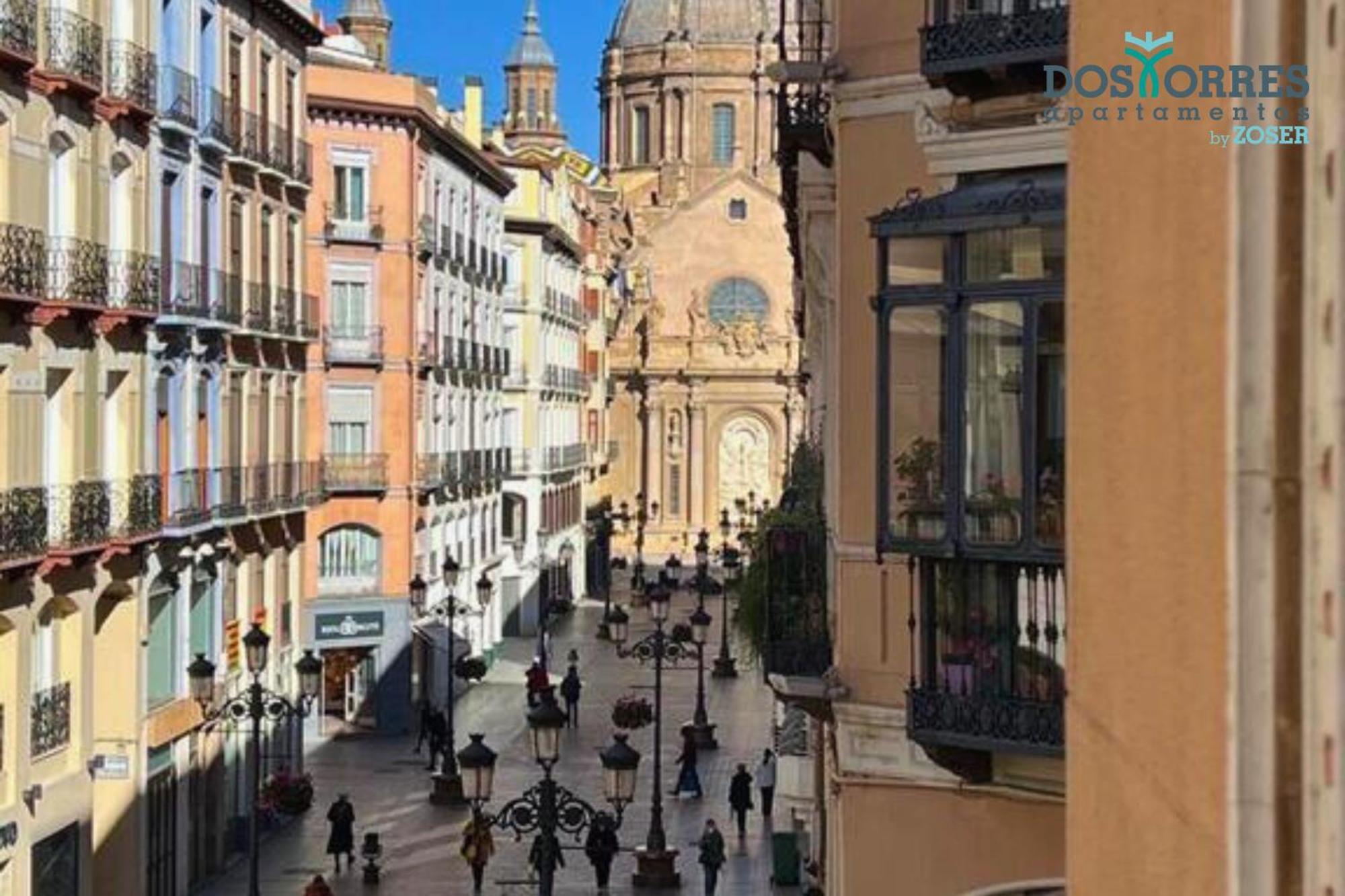 סרגוסה Dos Torres Pilar Suites- Balcones Con Vistas A La Ciudad מראה חיצוני תמונה