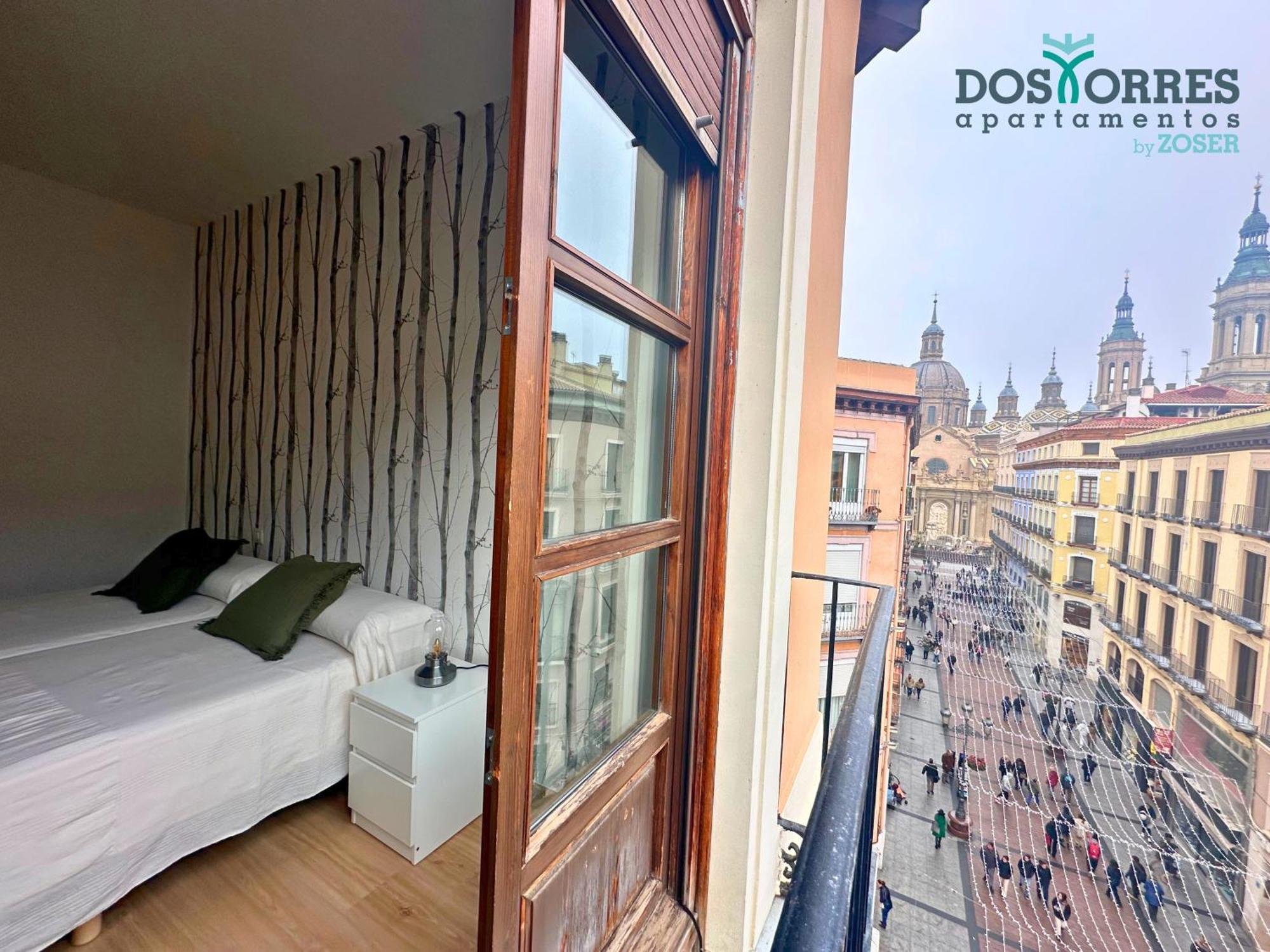 סרגוסה Dos Torres Pilar Suites- Balcones Con Vistas A La Ciudad מראה חיצוני תמונה