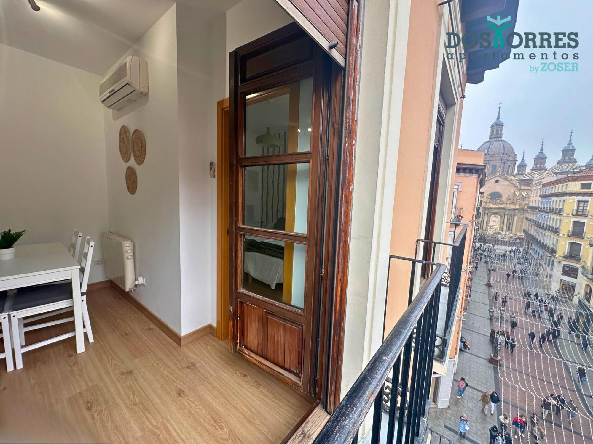 סרגוסה Dos Torres Pilar Suites- Balcones Con Vistas A La Ciudad מראה חיצוני תמונה